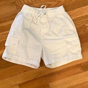 White Cargo Shorts